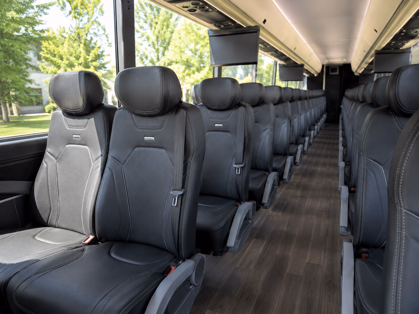 hawthorne charter bus services inside