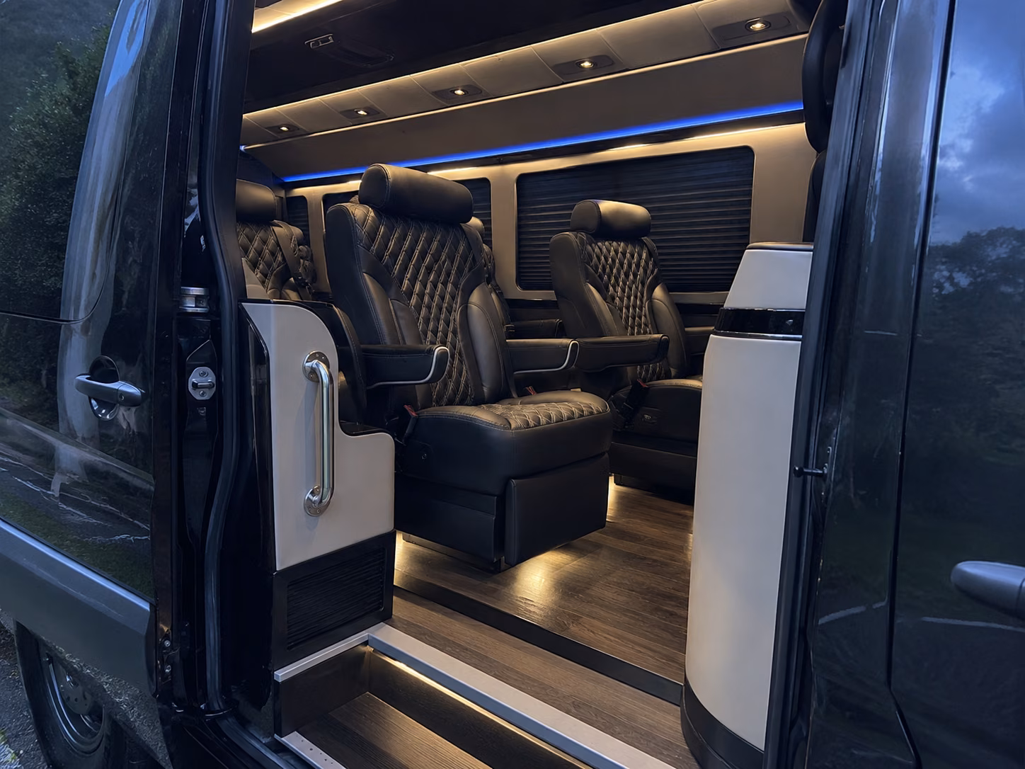 hawthorne corporate event transportation onboard seating