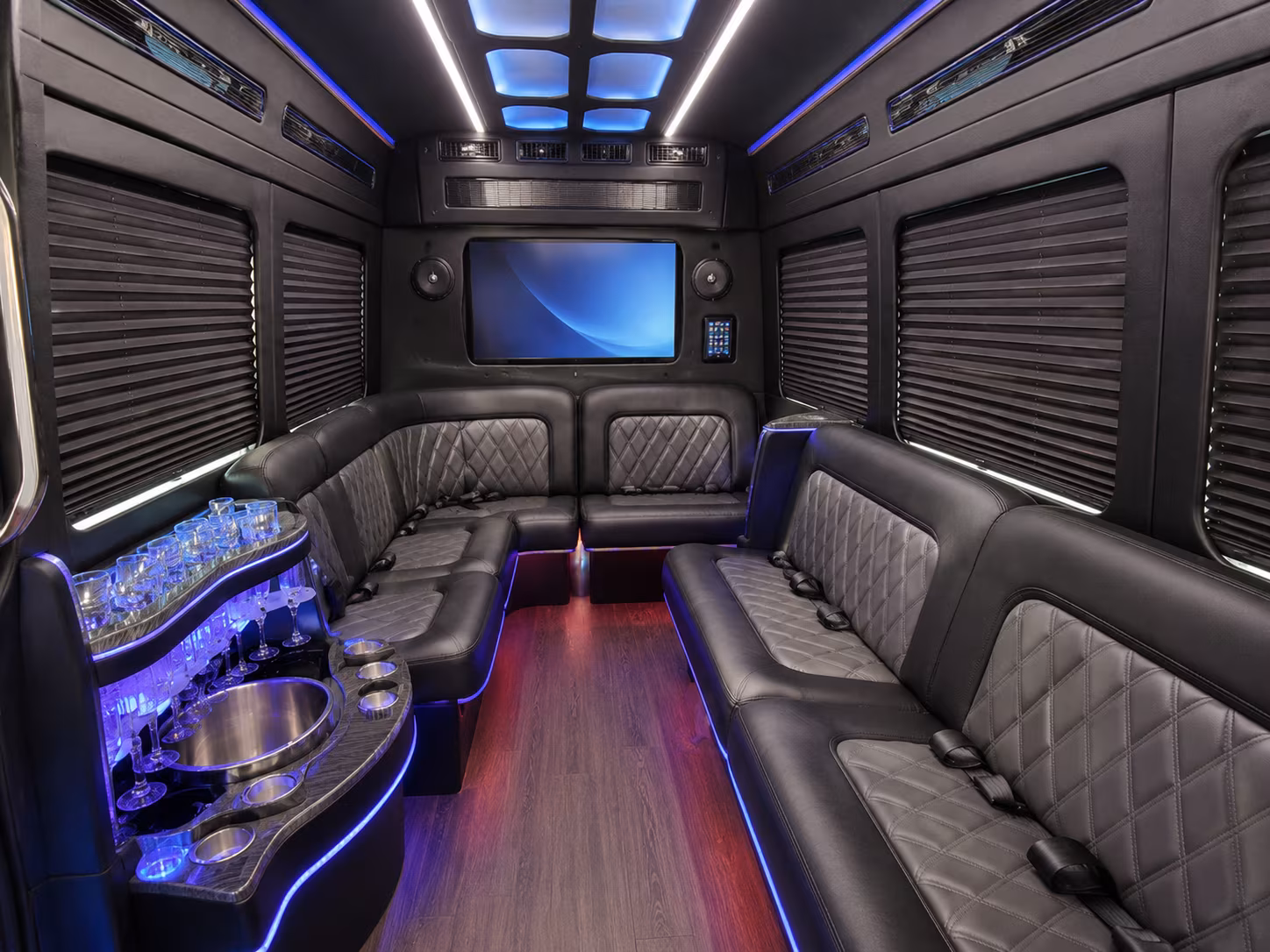 hawthorne party bus interior