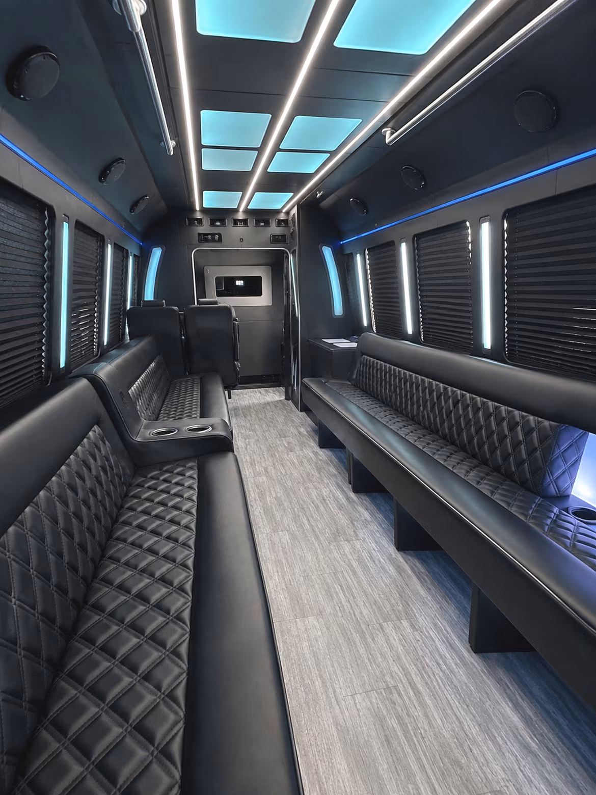 party buses and limo buses for the bridal party ride